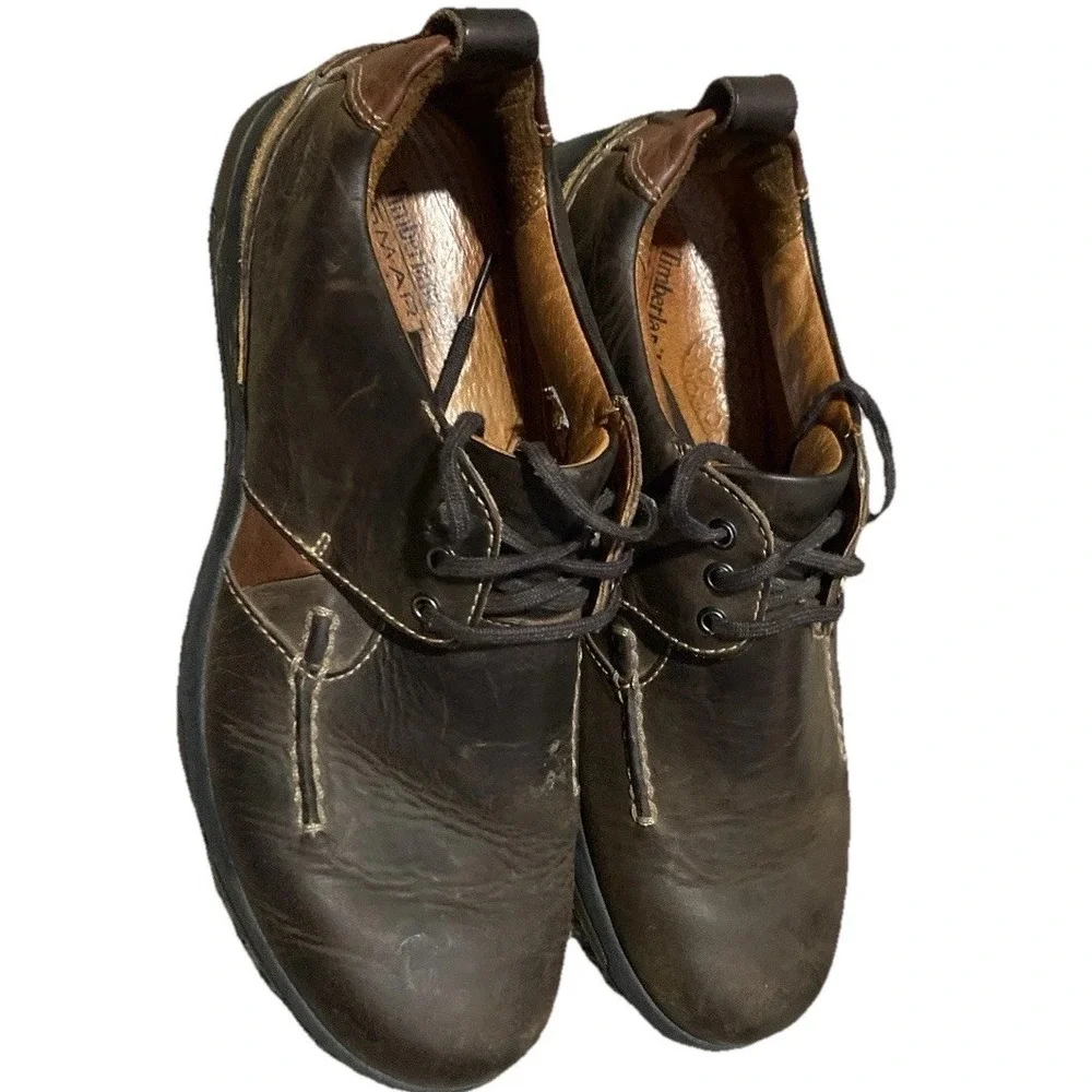 Timberland 73590 Waterproof Leather Oxford Shoes Mens 9.5 D Brown